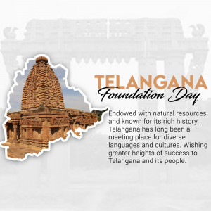 Telangana Foundation Day Celebration Template For X