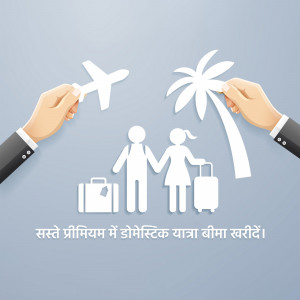 Hands arranging paper cutouts of travel elements like a plane, palm tree, and people with luggage.