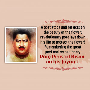 Ram Prasad Bismil Jayanti Social Media Post For Instagram
