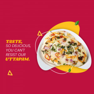 Delicious Uttapam Creative Design For Pinterest