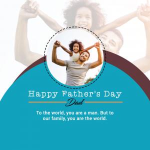 Father and daughter celebrating Father's Day