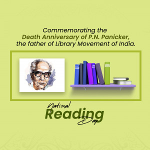 Commemorating the death of P.N. Panicker, the father of Library Movement of India.