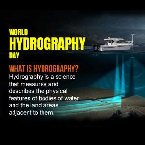 World Hydrography Day - What Is Hydrography? Image For X