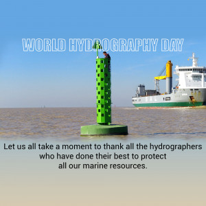 World Hydrography Day - Marine Resource Protection Promotional Banner For Pinterest