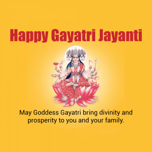 Happy Gayatri Jayanti Creative Design For Twitter