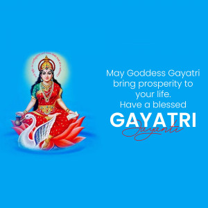 Goddess Gayatri Jayanti Template For Telegram