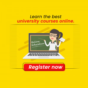 Online University Courses Graphic For Twitter