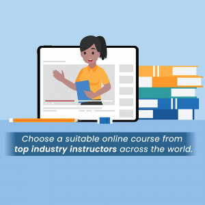 Online Learning With Top Instructors Promotional Banner For Google Business Profile