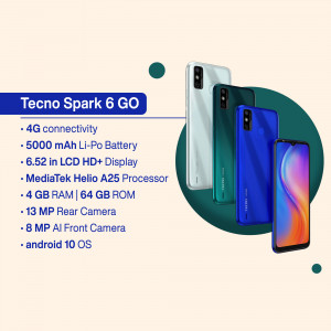 Tecno Spark 6 Go Smartphone Poster For Google Business Profile