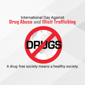 International Day Against Drug Abuse And Illicit Trafficking Template For LinkedIn