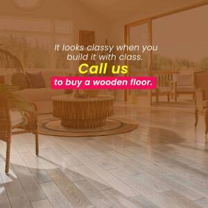 Elegant Wooden Flooring Design For Twitter