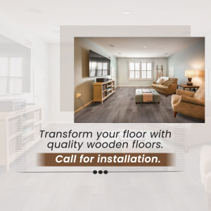 Living Room Flooring Transformation Poster For Threads