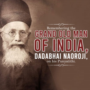 Dadabhai Naoroji - Remembering The Grand Old Man Of India Banner For Instagram
