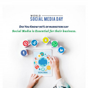 World Social Media Day - Importance Of Social Media Marketing Image For Telegram