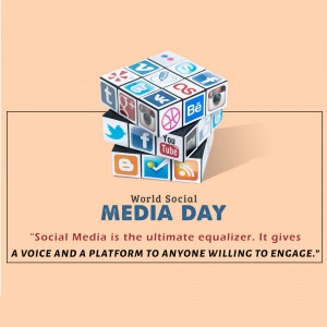 World Social Media Day Banner For WhatsApp