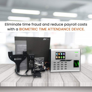 Biometric Time Attendance System Promotional Banner For X
