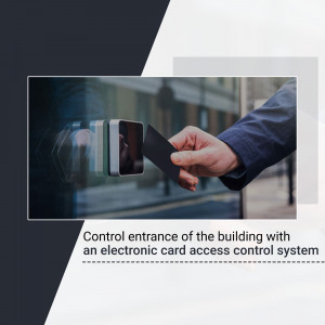Electronic Access Control System Business Poster For X