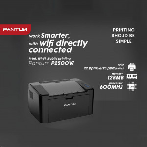Pantum P2500W wireless printer with Wi-Fi Direct connectivity