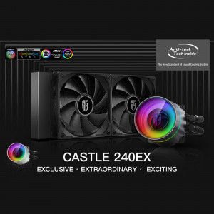 MSI Castle 240EX RGB Liquid CPU Cooler