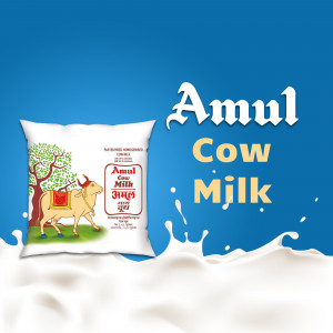 Amul Cow Milk Pack Template For Facebook