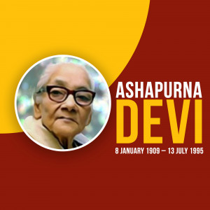 Ashapurna Devi - Bengali Poet And Writer Social Media Post For Pinterest