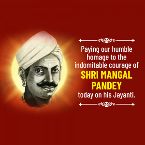Mangal Pandey Jayanti Post For Facebook