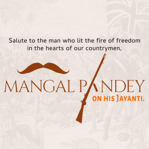 Mangal Pandey Jayanti Social Media Post For Threads