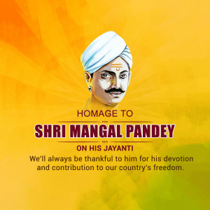 Homage To Shri Mangal Pandey Business Poster For Instagram