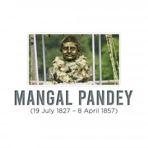Mangal Pandey - The Brave Freedom Fighter Template For Instagram