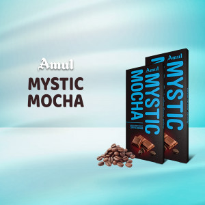 Amul Mystic Mocha chocolate bars with coffee beans