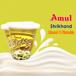 Amul Shrikhand Almond & Pistachio Graphic For X