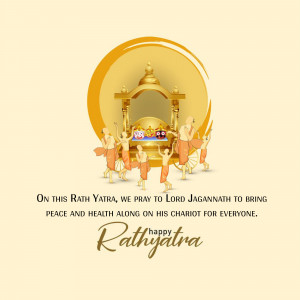Illustration of Lord Jagannath's chariot during Rath Yatra