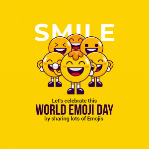 World Emoji Day Celebration Graphic For Twitter