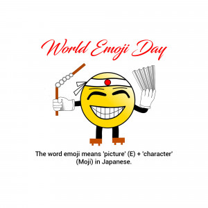 World Emoji Day Celebration Advertisement For WhatsApp