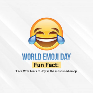 World Emoji Day - Face With Tears Of Joy Flyer For Facebook