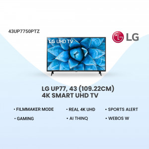 LG 43UP7750PTZ 4K UHD Smart TV Artwork For Twitter