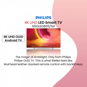 Philips 4K UHD OLED Smart TV with Ambilight technology