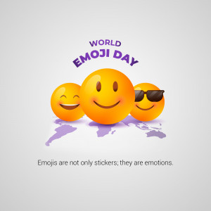World Emoji Day Celebration Post For X