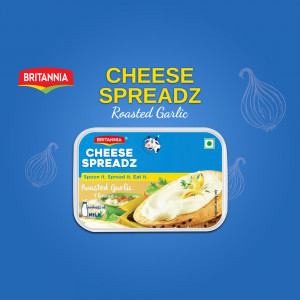Britannia Cheese Spreadz Roasted Garlic Post For Threads
