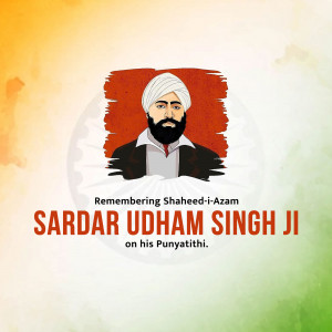 Sardar Udham Singh Ji Punyathithi Post For LinkedIn