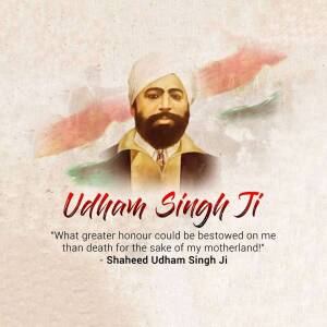 Shaheed Udham Singh Ji Flyer For Google Business Profile