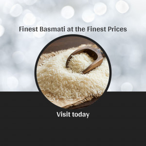 Finest Basmati Rice Offer Social Media Post For Telegram