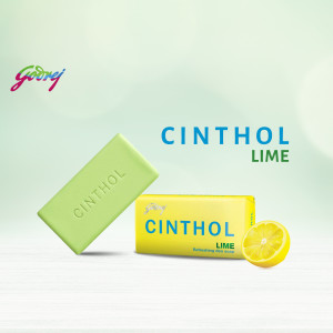 Cinthol Lime soap with lime fruit