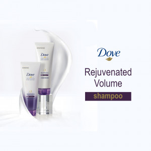 Dove Rejuvenated Volume Shampoo and Conditioner products