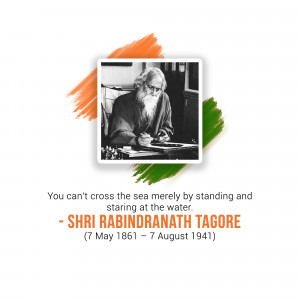 Rabindranath Tagore - Indian Polymath Business Poster For Facebook