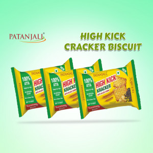 Patanjali High Kick Cracker Biscuit Social Media Post For X