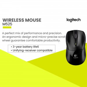 Logitech M525 Wireless Mouse Social Media Post For Instagram