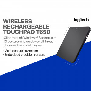 Logitech Wireless Rechargeable Touchpad T650 Poster For Threads