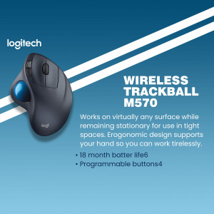 Logitech Wireless Trackball M570 Promotional Banner For Instagram