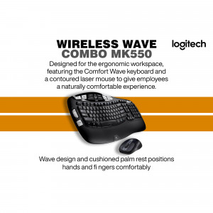 Logitech Wireless Wave Combo MK550 Business Poster For Facebook